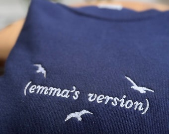 Ihre Version, die Version Ihres Namens, Namensversion Individuell gestickte Sweatshirts, bestickte Hoodies, Geburtstagsgeschenk, Jubiläumsgeschenk