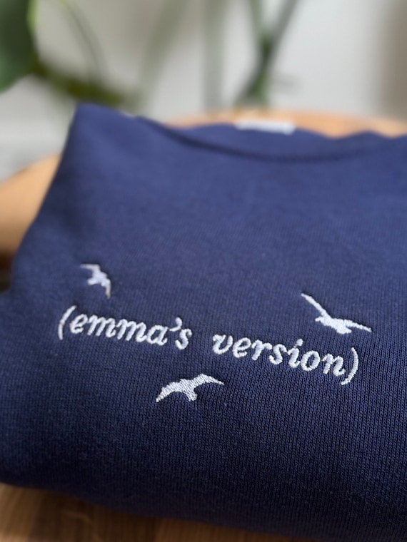 Custom Embroidered Sweatshirt, Personalized Name, Birthday Gift