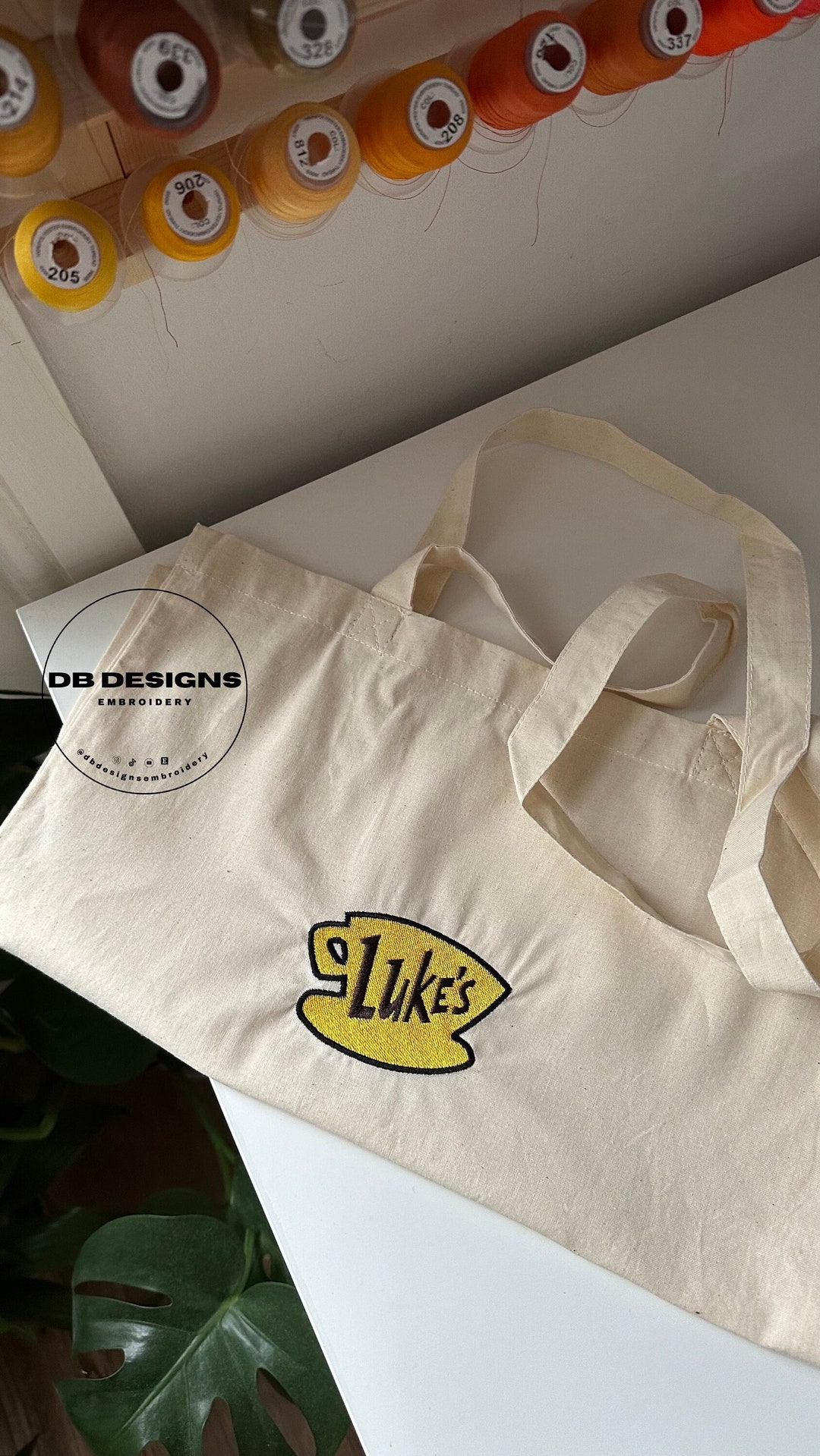 MYSOMY G Girls TV Show Gift Luke's Diner Tote Bag Gilmore TV Show Borsa a tracolla riutilizzabile Tote Borsa a tracolla Lorelai Rory Gilmore Fan Gift, Ggirls Tb, 13.7inch*15inch