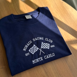 モナコ レーシング クラブ Tシャツ、モナコ レーシング クラブ スウェットシャツ、刺繍入りスウェットシャツ、刺繍入りTシャツ、F1 スウェットシャツ、モナコ GP スウェットシャツ