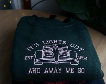 Formel 1 Auto Besticktes Sweatshirt: F1 Racing Merch