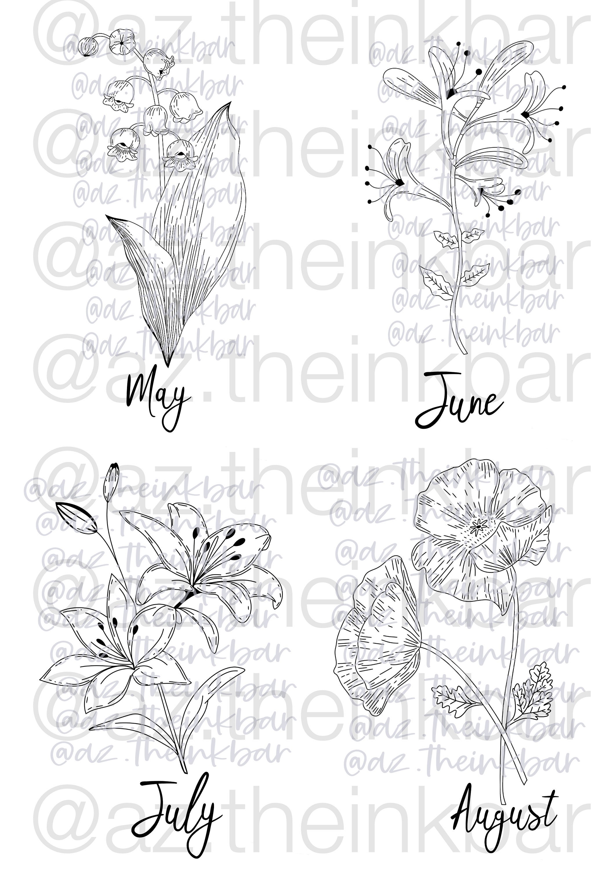January Birth Flower Tattoo - t55orep