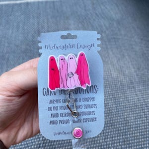 Let’s Go Ghouls | Badge Reel | ID retractable | Halloween badge reel| Halloween | let’s go ghouls | cute gift for her