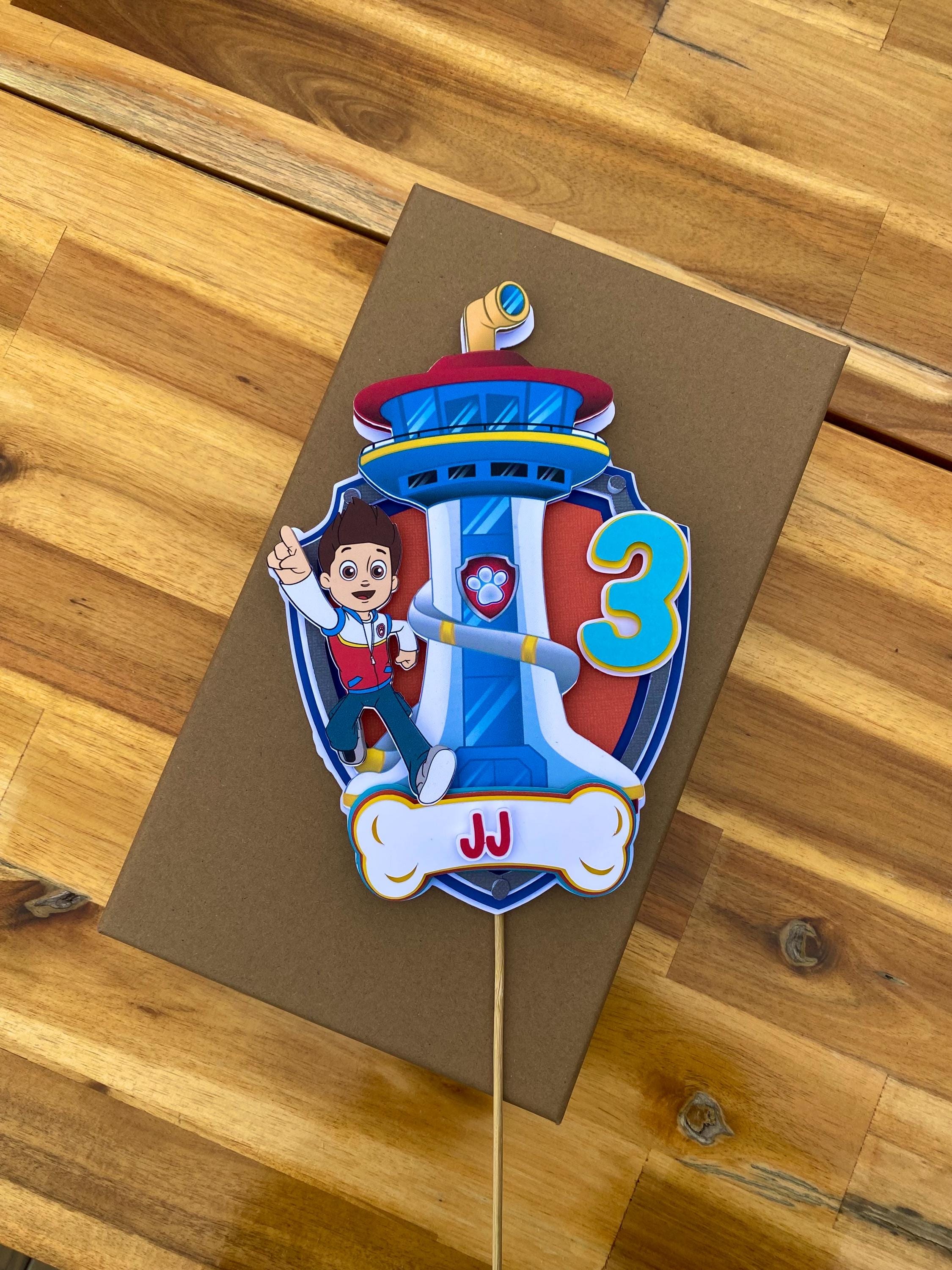 Customizeable Ryder Cake topper | Character Cake topper | Birthday Party Supplies
