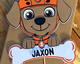 Aanpasbare taarttopper labrador puppy: decoratie verjaardagsfeestje