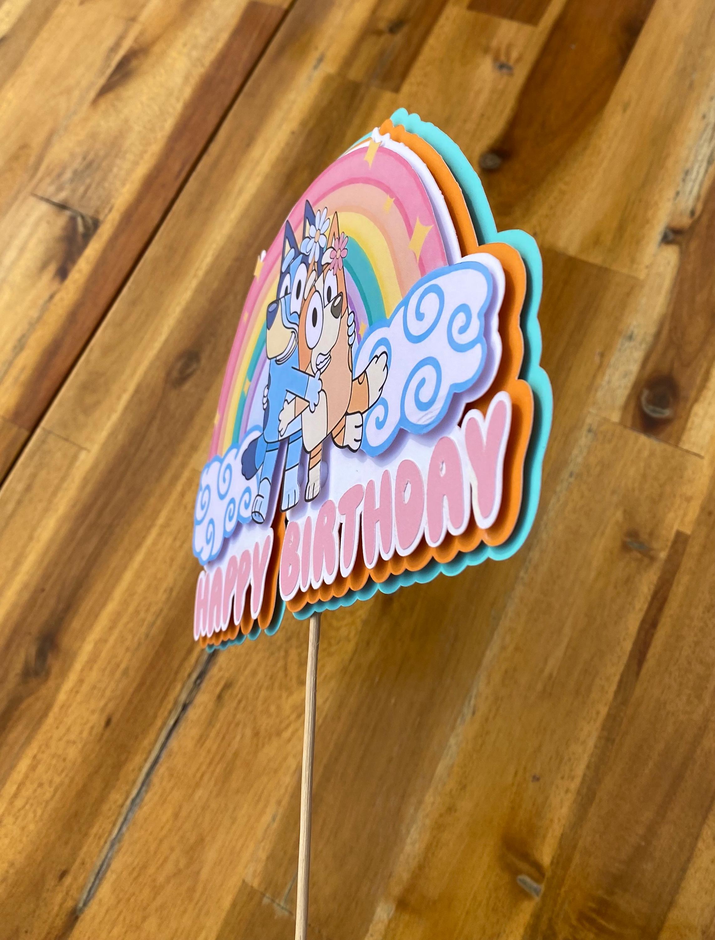 Handmade Bluey Cake Topper