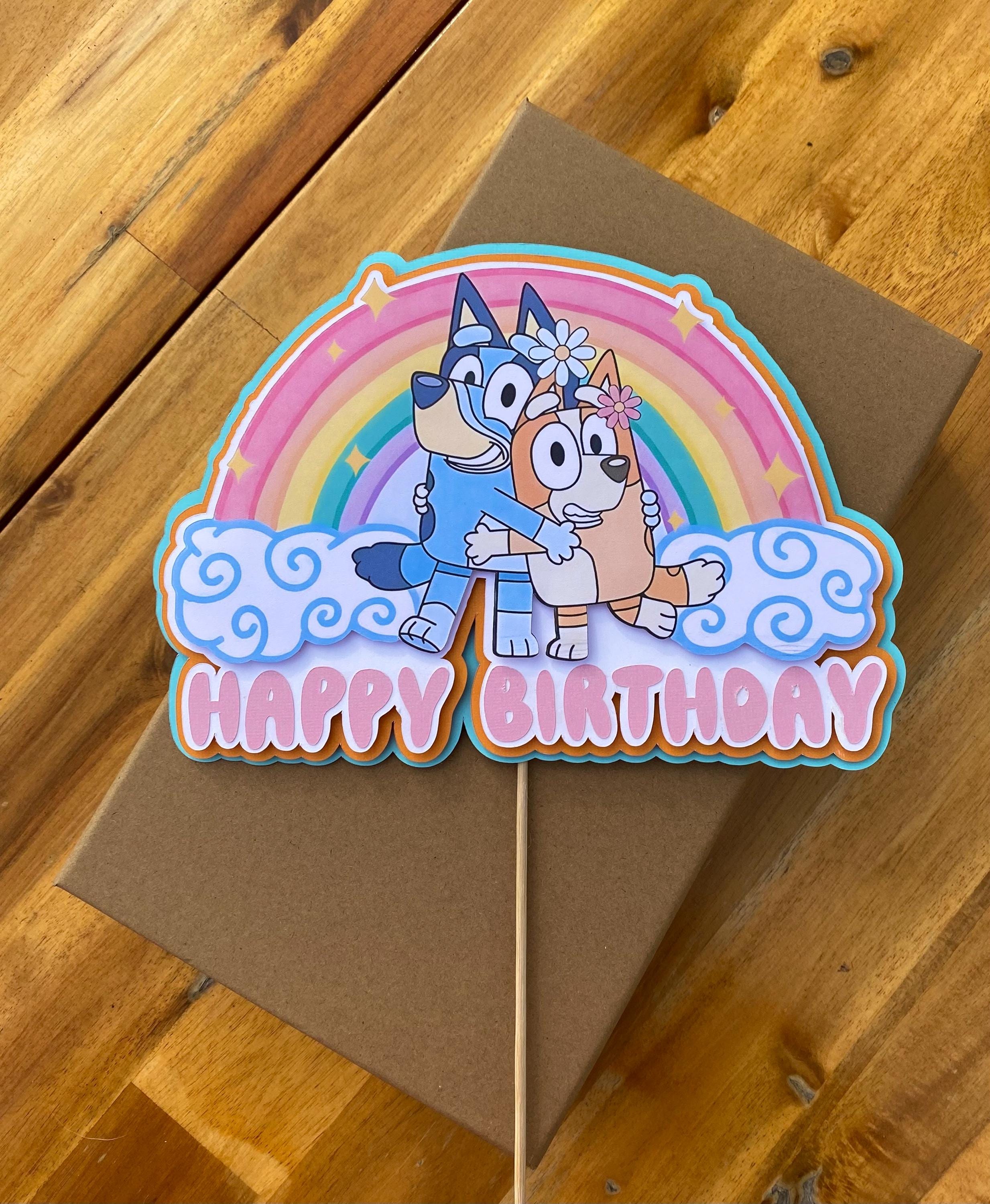 Handmade Bluey Cake Topper