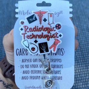 Radiology |Badge Reel | ID Badge | cute gift for her | medical
