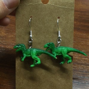 Green T-Rex Earrings