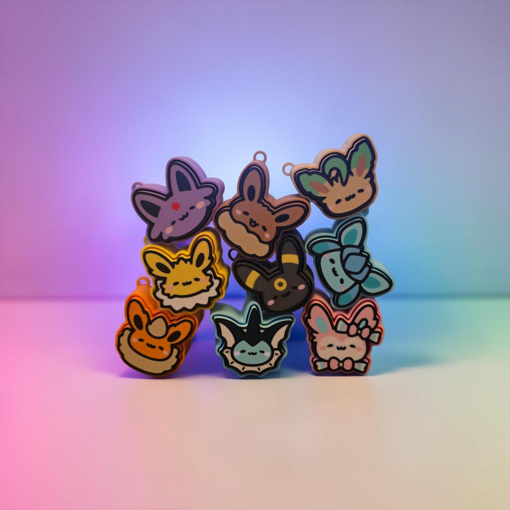 Pokemon Eevee Evolutions Fidget Clicker Keychain | Eevee, Umbreon