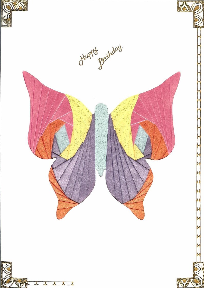Iris Folding Craft Card Pack BUTTERFLY X 4 C5 Size Create Stunning ...