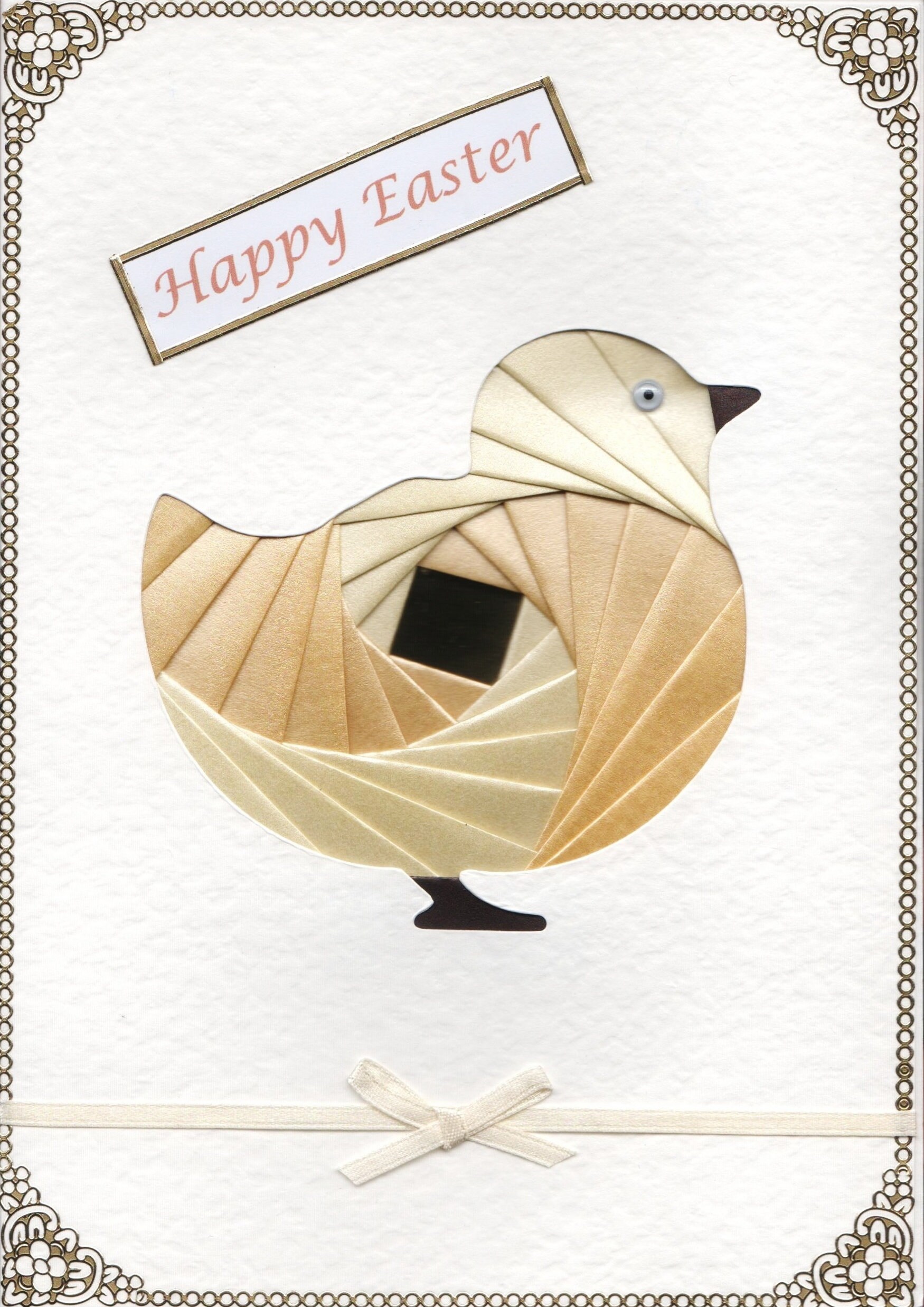 Iris Folding Craft Card Pack CHICK X 4 C5 Size Create Stunning Cards ...