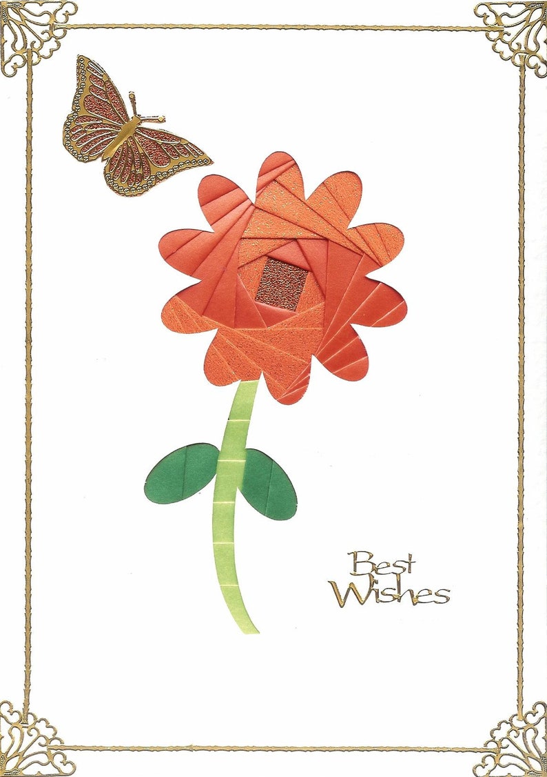 Iris Folding Craft Card Pack SUNFLOWER X 4 C5 Size Create Stunning ...