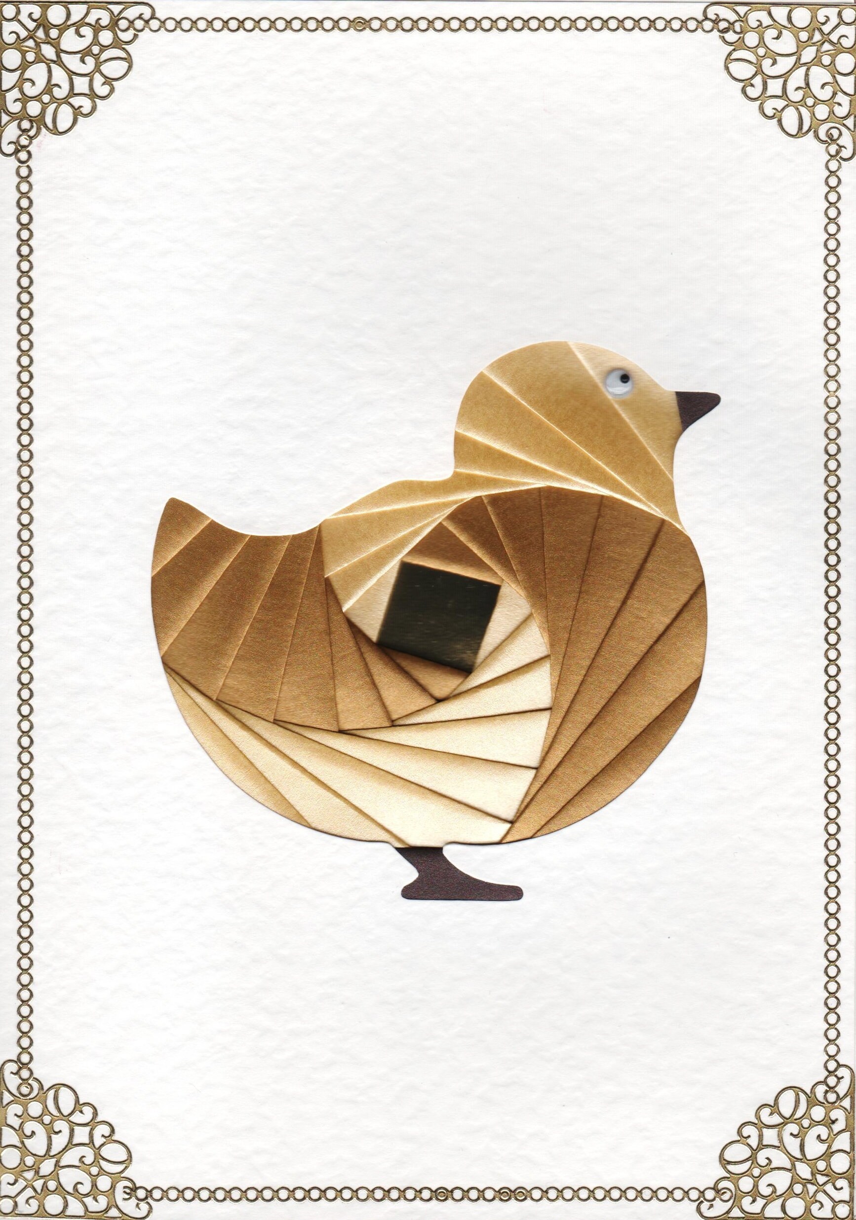Iris Folding Craft Card Pack CHICK X 4 C5 Size Create Stunning Cards ...