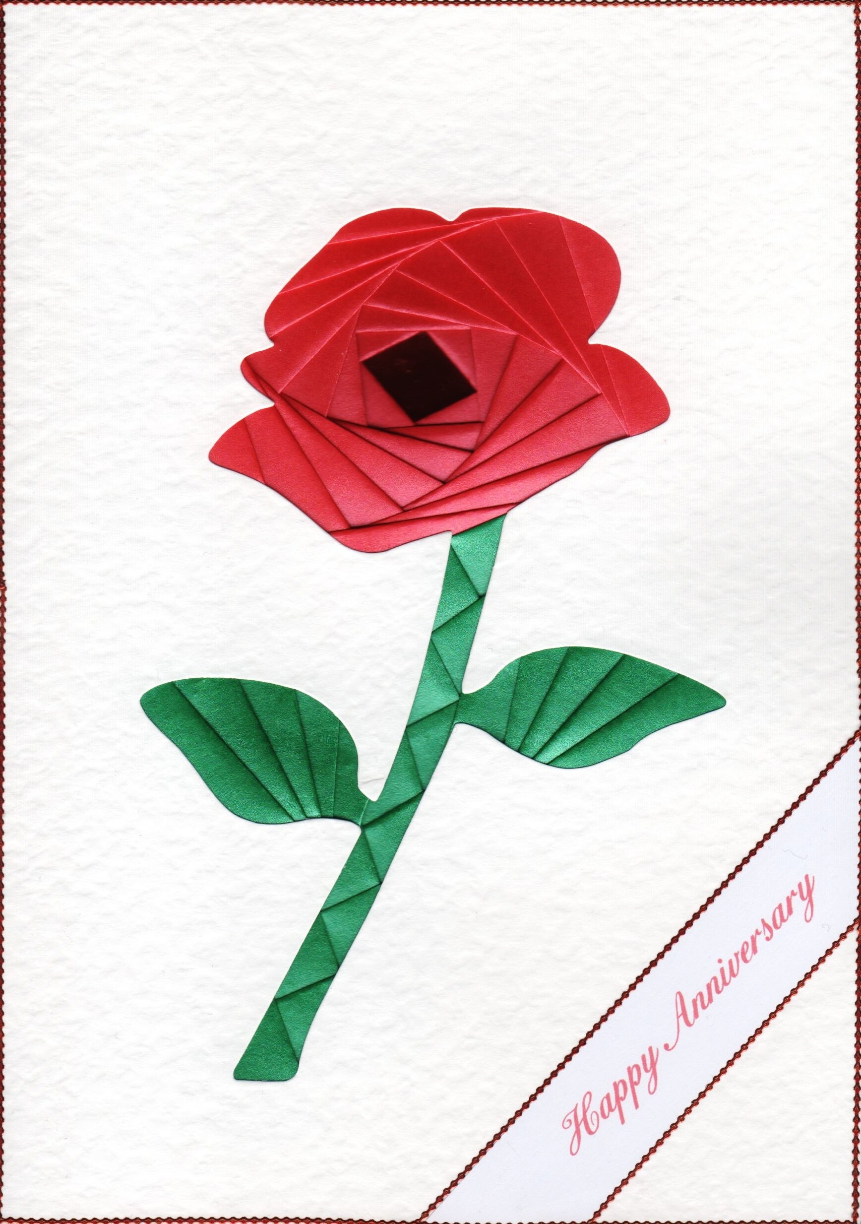 Iris Folding Craft Card Pack ROSE X 4 C5 Size Create Stunning Cards ...