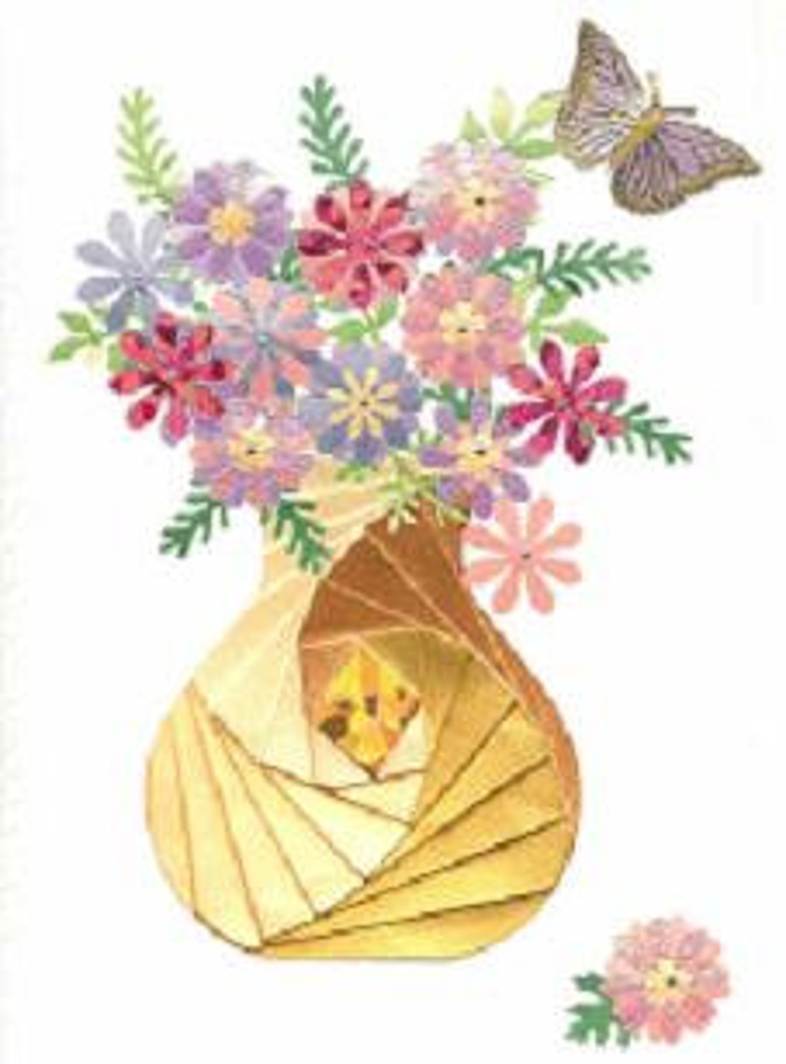 Iris Folding Craft Card Pack VASE X 4 C5 Size Create Stunning Cards ...
