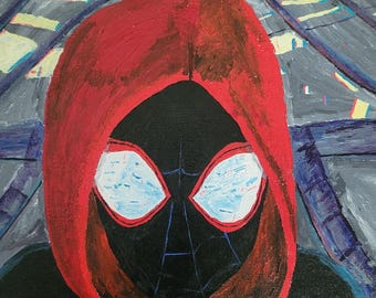 Miles Morales - Spiderman Into the Spiderverse- Acrylic Painting