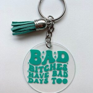Positive Quote Keyring | Groovy Keychain | Various Designs and Colours ...