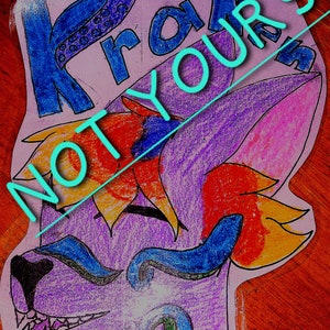Fursona con badge