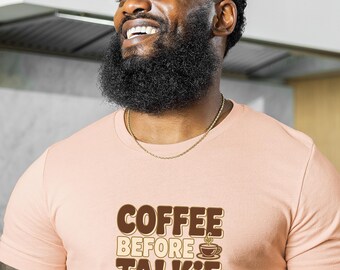 coffee before talkie shirt, funny coffee tshirt, caffeine humor tee, coffee lover shirt, morning coffee tee, coffee quote shirt