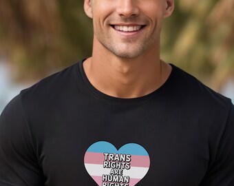 Trans Rights Are Human Rights Shirt, Trans Pride T-Shirt, LGBTQ Equality Tee, Human Rights Activist Shirt, Ally Gift