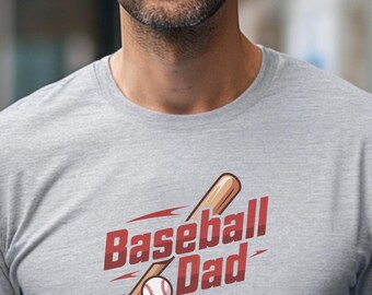 Baseball Papa Shirt, lustiges Sport Papa T-Shirt, Vatertagsgeschenk, Baseball Liebhaber T-Shirt, stolzer Papa, Grafik Shirt, Spieltag, Trainer Papa