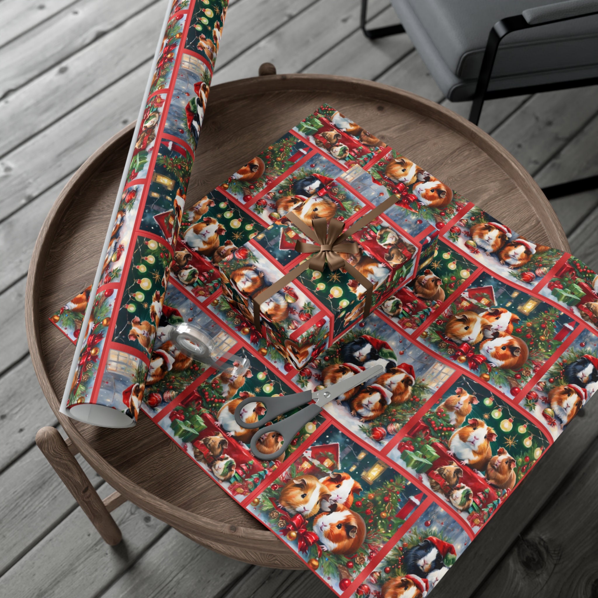 Guinea Pig Gift Wrap Paper, Pet Gift Wrap, Guinea Pig Gift Wrap, Pet