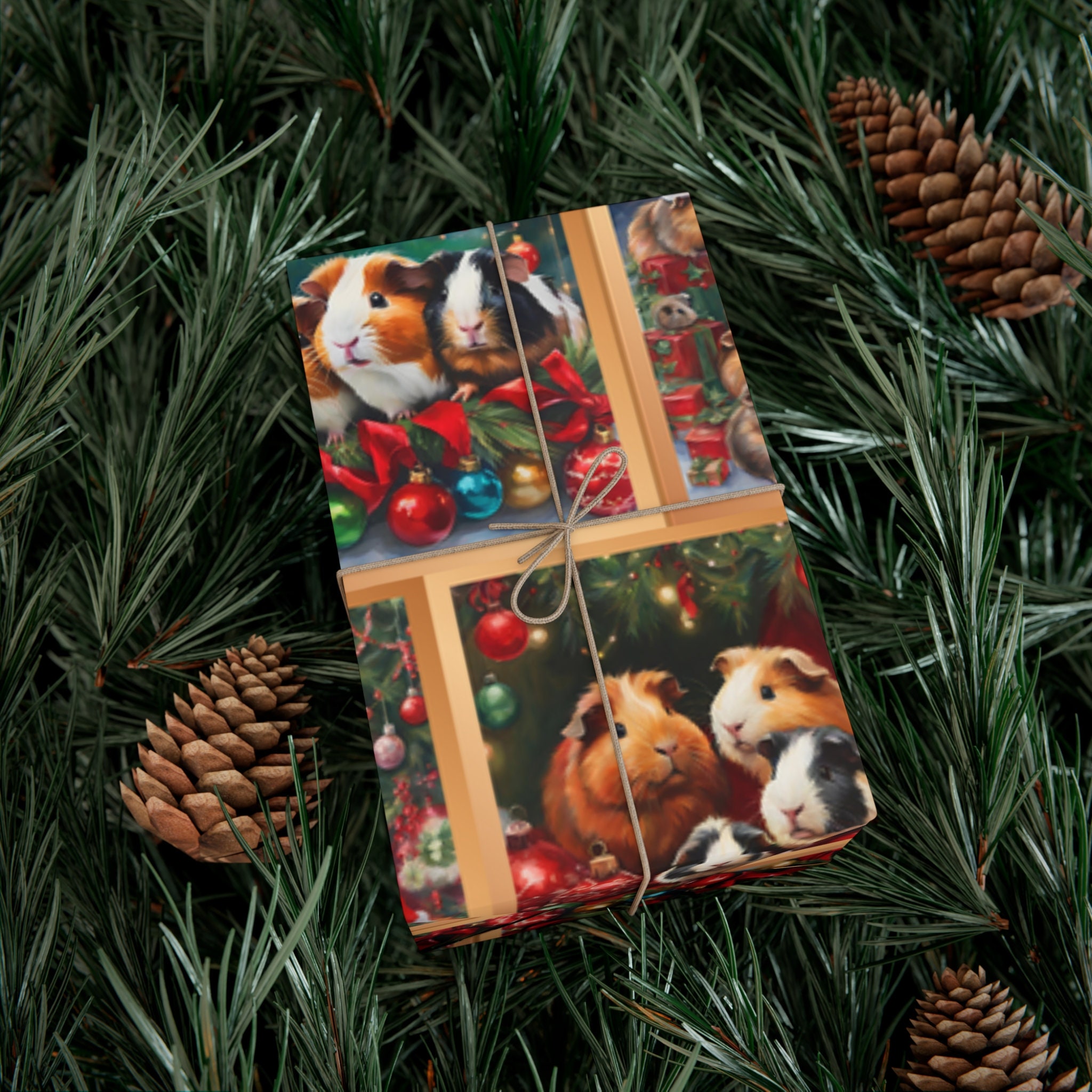 Guinea Pig Gift Wrap Paper, Ginea Pig Wrapping Paper, Guinea Pig Gift