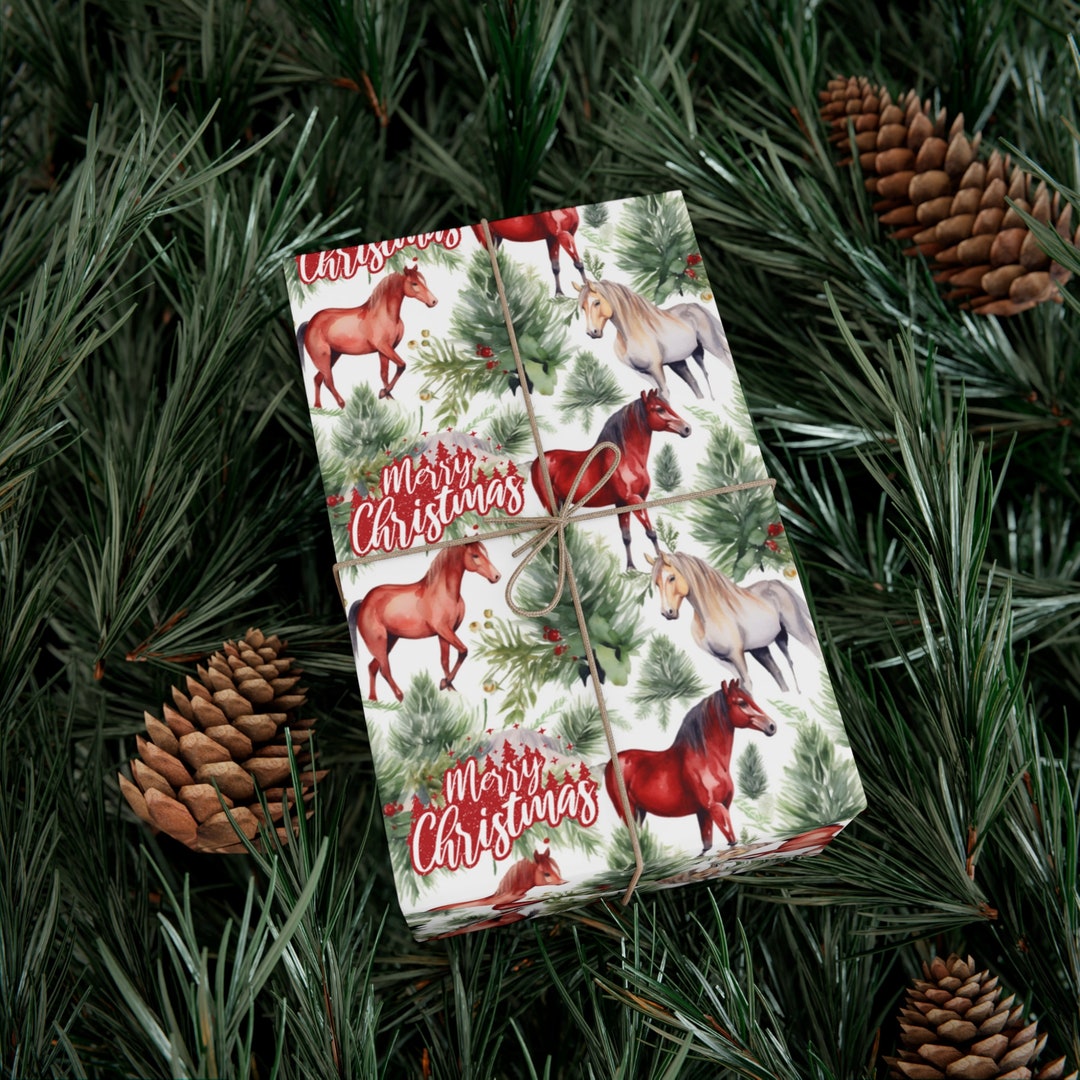 Horse Gift Wrap Papers, Horse Lovers Wrapping Paper, Horses Etsy