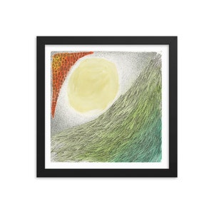 p. 18: Framed Colorful Unique Abstract Modern Art Print