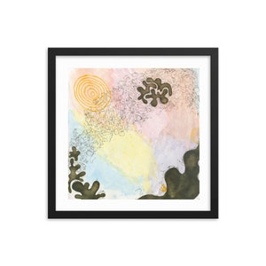 p. 211:  Framed Colorful Unique Abstract Modern Art Print