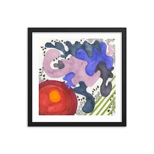 p. 221: Framed Colorful Unique Abstract Modern Art Print
