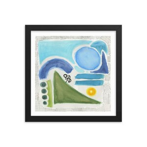 p. 56: Framed Colorful Unique Abstract Modern Art Print