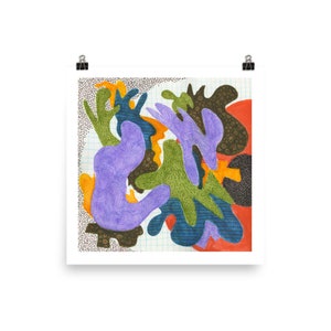 p. 222: Colorful Unique Abstract Modern Art Print
