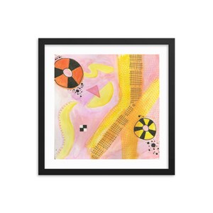 p. 206: Framed Colorful Unique Abstract Modern Art Print