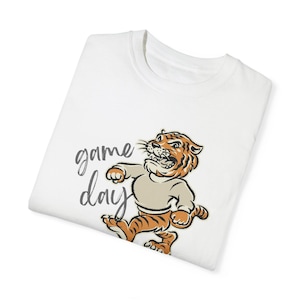 Tiger game day shirt, Tiger pride shirt, School spirit shirts, Tiger spirit shirt, Go Tigers game day shirt, Tiger tee, Comfort Colors®,