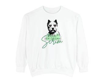 Scrim, New Orleans, Houdini Hound, Mardi Gras Shirt, NOLA, dog lover tee, rescue dog Scrim