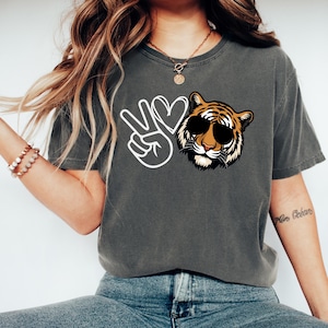 Tiger game day shirt, Tiger pride shirt, School spirit shirts, Tiger spirit shirt, Go Tigers game day shirt, Tiger tee, Comfort Colors®,