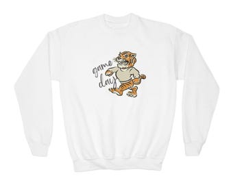 Youth Tigers game day shirt, Vintage Tiger game day tee, Game Day shirt Tigers, Retro Tiger Shirt, Tigers Team Shirt, Tiger team tee