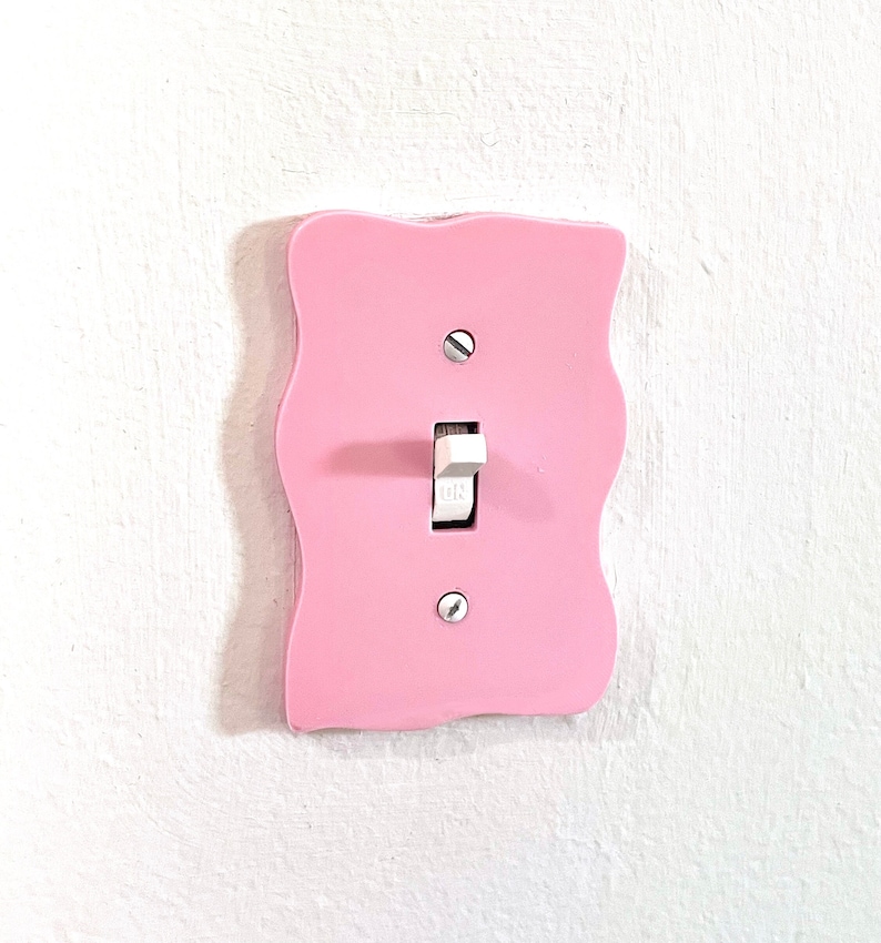 Wavy Bordered Light Switch Cover Etsy