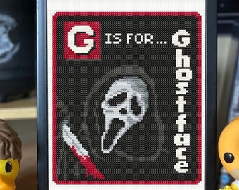 Horror Alphabet - G is for... - Digital Cross Stitch Pattern
