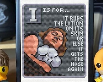 Horror Alphabet - I is for... - Digital Cross Stitch Pattern