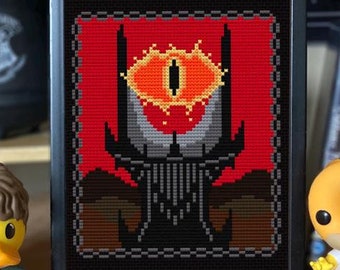 Eye of Sauron - Digital Cross Stitch Pattern