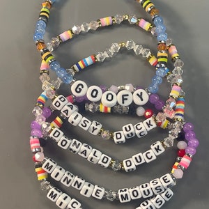 Disney Fav Five, Bracelet gift,  WDW Mix and Match, Disney Gift, Disney World, Disneyland, Disney Mickey Mouse-inspired bracelets