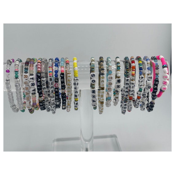 Bracelet Gift, Pnk Pink Singer Inspired Dainty Stretchy ...