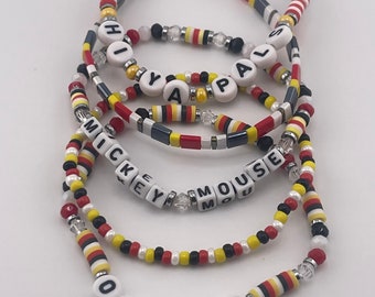 Micky Maus inspiriert Perlen Armband, Disney Geschenk