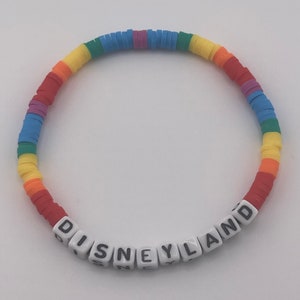 Bracelet gift, Disney Inspired Dainty Friendship Bracelets, Rainbow Disney Bracelets, Disneyland /DisneyWorld Pride bracelet