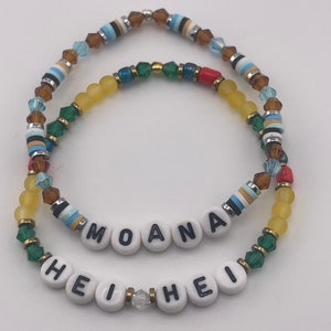 Moana, Bracelet gift, Disney Inspired Dainty Friendship Bracelets