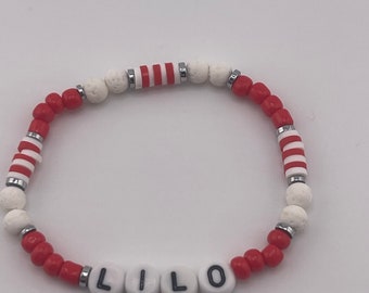 Lilo and Stitch, Bracelet gift, Disney Inspired Dainty Friendship Bracelets