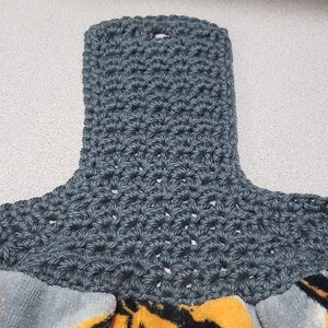Crochet Towel Topper Pattern Hanging Kitchen Dish Towel Tea Towel Topper Creates Self-Folding Towel Written Pattern Beginner Friendly Easy image 3